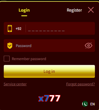 X777 login preview